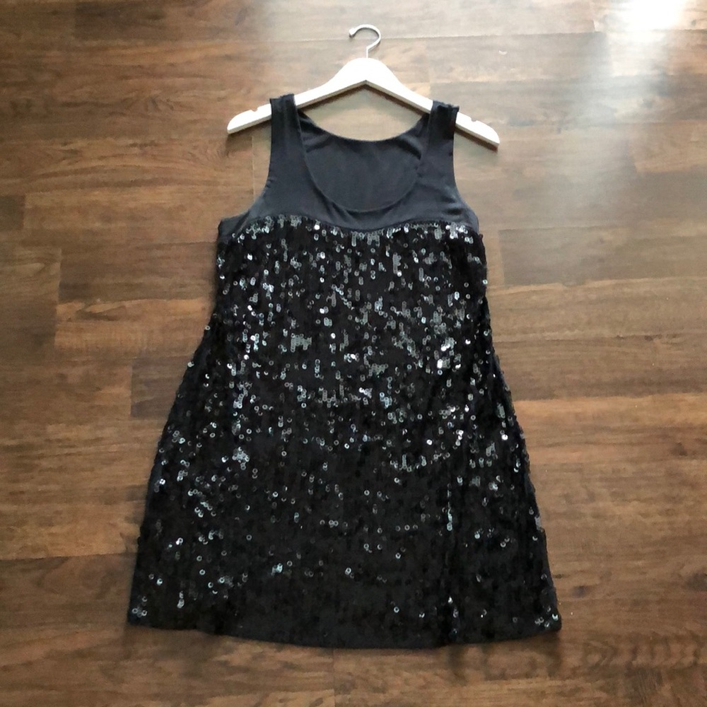 Express Sequined Dress in Black